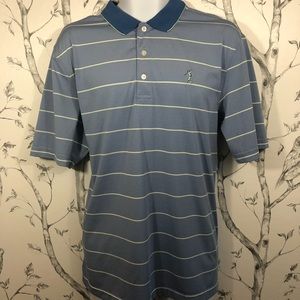 Bobby Jones Striped Golf Polo Performance